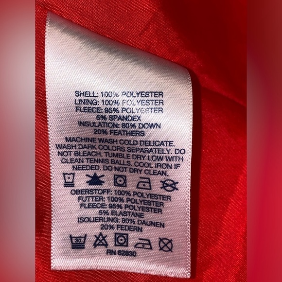 Lands' End Down Puffer‎ Red Plaid Vest Women L Hiking Walking Trails Gorpcore - Picture 7 of 9